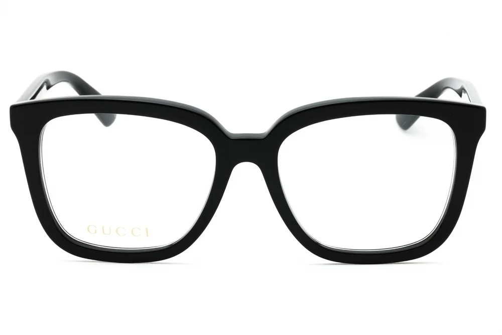 NWT Gucci GG1319O-001 Black Rectangular 53mm Glasses